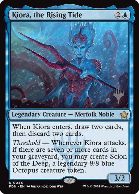 Kiora, the Rising Tide - Promo Pack: Edge of Eternities Magic: The Gathering trading card