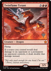 Twinflame Tyrant - Promo Pack: Edge of Eternities (PPEOE) #97 - Mythic Rare Magic: The Gathering Trading Card