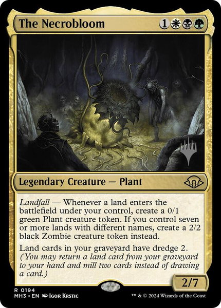 The Necrobloom trading card from Promo Pack: Edge of Eternities The Necrobloom - Promo Pack: Edge of Eternities Magic: The Gathering trading card