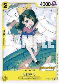 Baby 5 (111) - Legacy of the Master Release Event Cards (OP12 RE) #OP12-111 - Common One Piece Trading Card