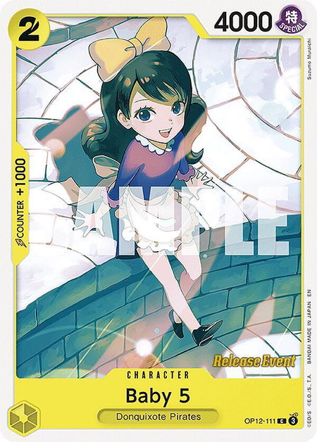 Baby 5 (111) trading card from Legacy of the Master Release Event Cards Baby 5 (111) - Legacy of the Master Release Event Cards One Piece trading card
