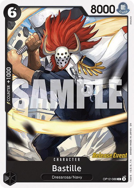Bastille trading card from Legacy of the Master Release Event Cards Bastille - Legacy of the Master Release Event Cards One Piece trading card
