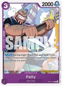 Patty - Legacy of the Master Release Event Cards (OP12 RE) #OP12-074 - Common One Piece Trading Card