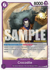 Crocodile - Legacy of the Master Release Event Cards (OP12 RE) #OP12-069 - Common One Piece Trading Card