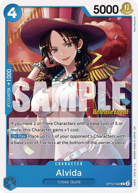 Alvida trading card from Legacy of the Master Release Event Cards Alvida - Legacy of the Master Release Event Cards One Piece trading card