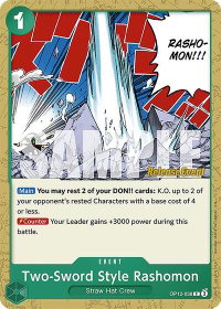 Two-Sword Style Rashomon - Legacy of the Master Release Event Cards (OP12 RE) #OP12-038 - Common One Piece Trading Card