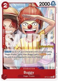 Buggy (012) - Legacy of the Master Release Event Cards (OP12 RE) #OP12-012 - Common One Piece Trading Card