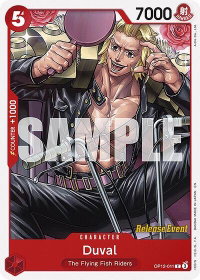 Duval - Legacy of the Master Release Event Cards (OP12 RE) #OP12-011 - Common One Piece Trading Card