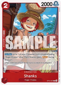 Shanks (007) - Legacy of the Master Release Event Cards (OP12 RE) #OP12-007 - Common One Piece Trading Card