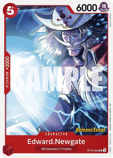 Edward.Newgate trading card from Legacy of the Master Release Event Cards Edward.Newgate - Legacy of the Master Release Event Cards One Piece trading card