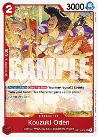 Kouzuki Oden - Legacy of the Master Release Event Cards (OP12 RE) #OP12-004 - Uncommon One Piece Trading Card