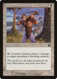 Crossbow Infantry - Mercadian Masques (MMQ) #16 - Common Magic: The Gathering Trading Card