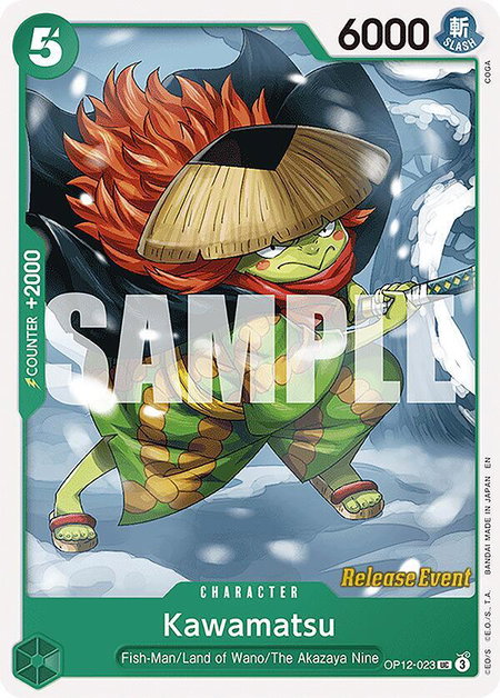 Kawamatsu trading card from Legacy of the Master Release Event Cards Kawamatsu - Legacy of the Master Release Event Cards One Piece trading card