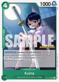Kuina - Legacy of the Master Release Event Cards (OP12 RE) #OP12-026 - Uncommon One Piece Trading Card