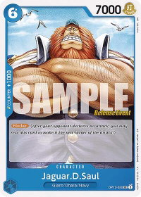 Jaguar.D.Saul - Legacy of the Master Release Event Cards (OP12 RE) #OP12-050 - Uncommon One Piece Trading Card