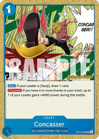 Concasser - Legacy of the Master Release Event Cards (OP12 RE) #OP12-059 - Uncommon One Piece Trading Card