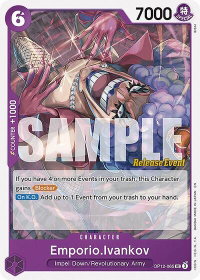 Emporio.Ivankov (065) - Legacy of the Master Release Event Cards (OP12 RE) #OP12-065 - Uncommon One Piece Trading Card