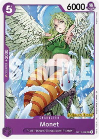 Monet - Legacy of the Master Release Event Cards (OP12 RE) #OP12-076 - Uncommon One Piece Trading Card
