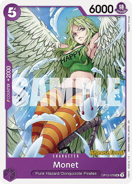 Monet trading card from Legacy of the Master Release Event Cards Monet - Legacy of the Master Release Event Cards One Piece trading card