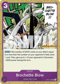 Brochette Blow - Legacy of the Master Release Event Cards (OP12 RE) #OP12-078 - Uncommon One Piece Trading Card