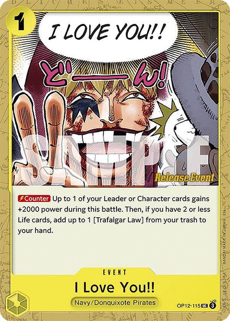 I Love You!! trading card from Legacy of the Master Release Event Cards I Love You!! - Legacy of the Master Release Event Cards One Piece trading card