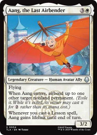 Aang, the Last Airbender - Avatar: The Last Airbender (TLA) #4 - Uncommon Magic: The Gathering Trading Card