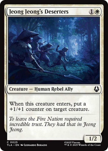Jeong Jeong's Deserters - Avatar: The Last Airbender Magic: The Gathering trading card