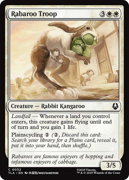 Rabaroo Troop - Avatar: The Last Airbender Magic: The Gathering trading card