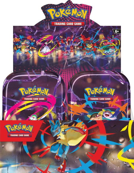 Mega Heroes Mini Tin Display - ME01: Mega Evolution Pokémon trading card