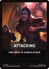 Attacking Theme Card - Avatar: The Last Airbender (TLA) #5 - Token Magic: The Gathering Trading Card
