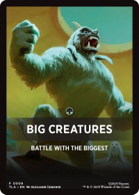 Big Creatures Theme Card - Avatar: The Last Airbender (TLA) #9 - Token Magic: The Gathering Trading Card