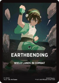 Earthbending Theme Card (0010) - Avatar: The Last Airbender (TLA) #10 - Token Magic: The Gathering Trading Card