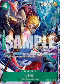 Sanji (CS 25-26 Celebration Pack) - One Piece Promotion Cards (OP-PR) #EB01-014 - Rare One Piece Trading Card