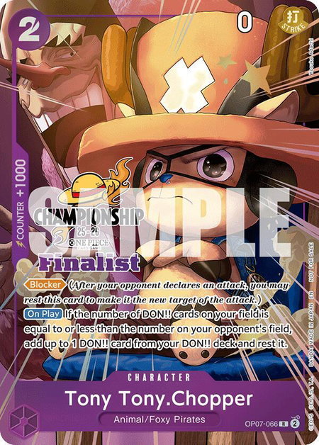 Tony Tony.Chopper (CS 25-26 Finalist Card Set 1) - One Piece Promotion Cards One Piece trading card
