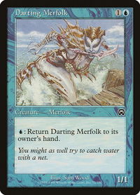 Darting Merfolk - Mercadian Masques (MMQ) #72 - Common Magic: The Gathering Trading Card
