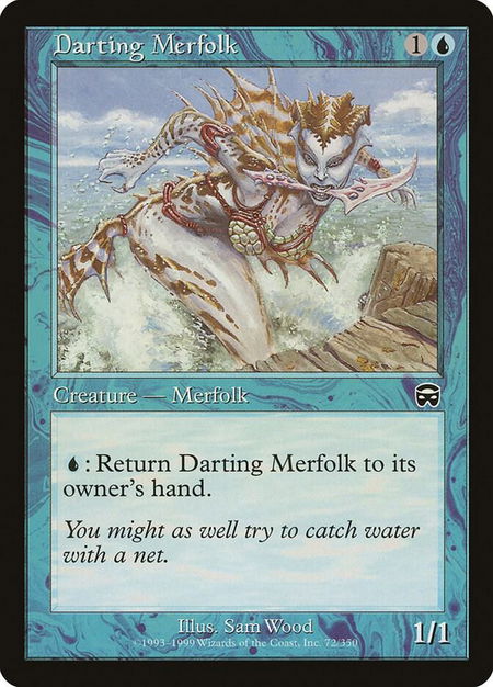 Darting Merfolk - Mercadian Masques Magic: The Gathering trading card