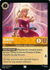 Aurora - Holding Court - Fabled (9) #6/204 - Uncommon Disney Lorcana Trading Card