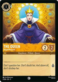 The Queen - Regal Monarch - Fabled (9) #7/204 - Common Disney Lorcana Trading Card