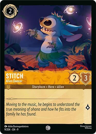Stitch - Alien Dancer - Fabled Disney Lorcana trading card