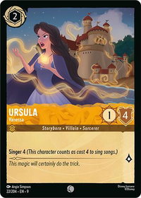 Ursula - Vanessa - Fabled (9) #22/204 - Common Disney Lorcana Trading Card