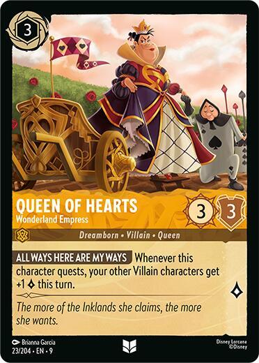 Queen of Hearts - Wonderland Empress - Fabled Disney Lorcana trading card