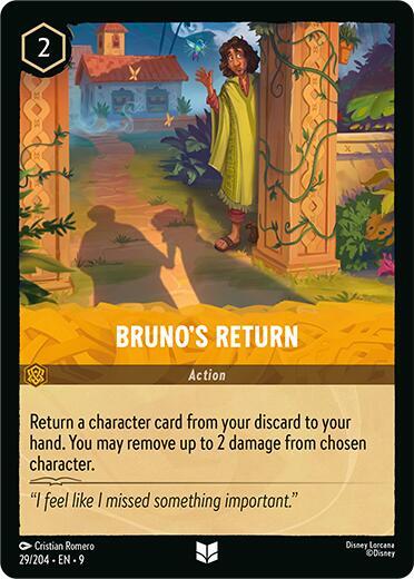 Bruno's Return - Fabled Disney Lorcana trading card