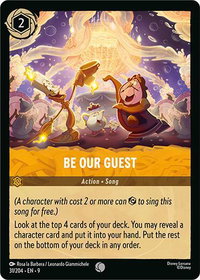 Be Our Guest - Fabled (9) #31/204 - Common Disney Lorcana Trading Card