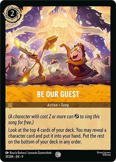 Be Our Guest - Fabled Disney Lorcana trading card