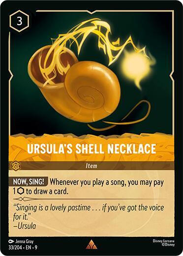 Ursula's Shell Necklace - Fabled Disney Lorcana trading card