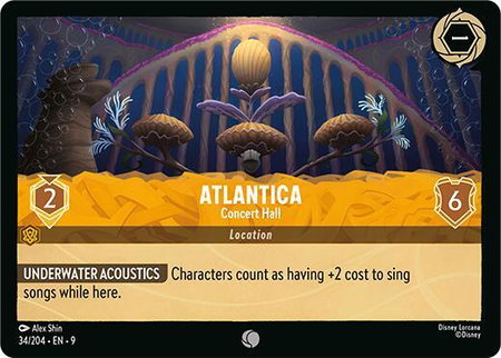 Atlantica - Concert Hall - Fabled Disney Lorcana trading card