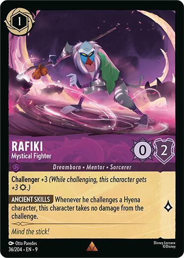 Rafiki - Mystical Fighter - Fabled Disney Lorcana trading card