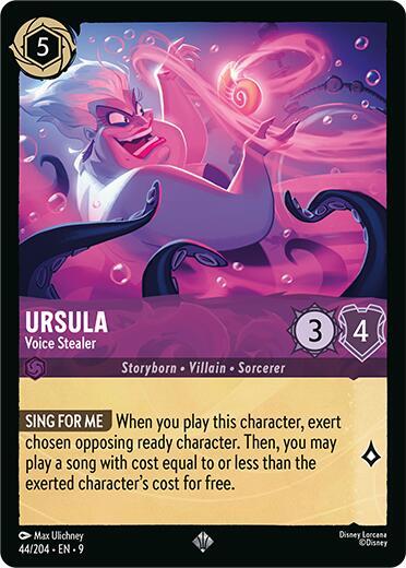 Ursula - Voice Stealer - Fabled Disney Lorcana trading card