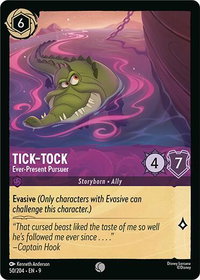 Tick-Tock - Ever-Present Pursuer - Fabled (9) #50/204 - Common Disney Lorcana Trading Card
