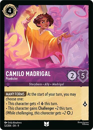 Camilo Madrigal - Prankster - Fabled Disney Lorcana trading card